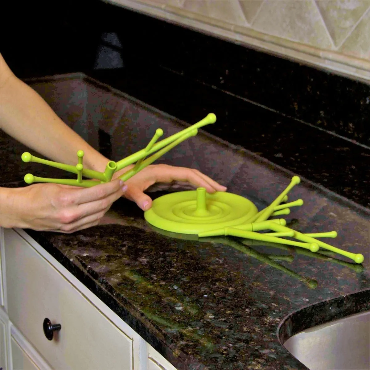 4 Tier Stacking Drying Rack - Green