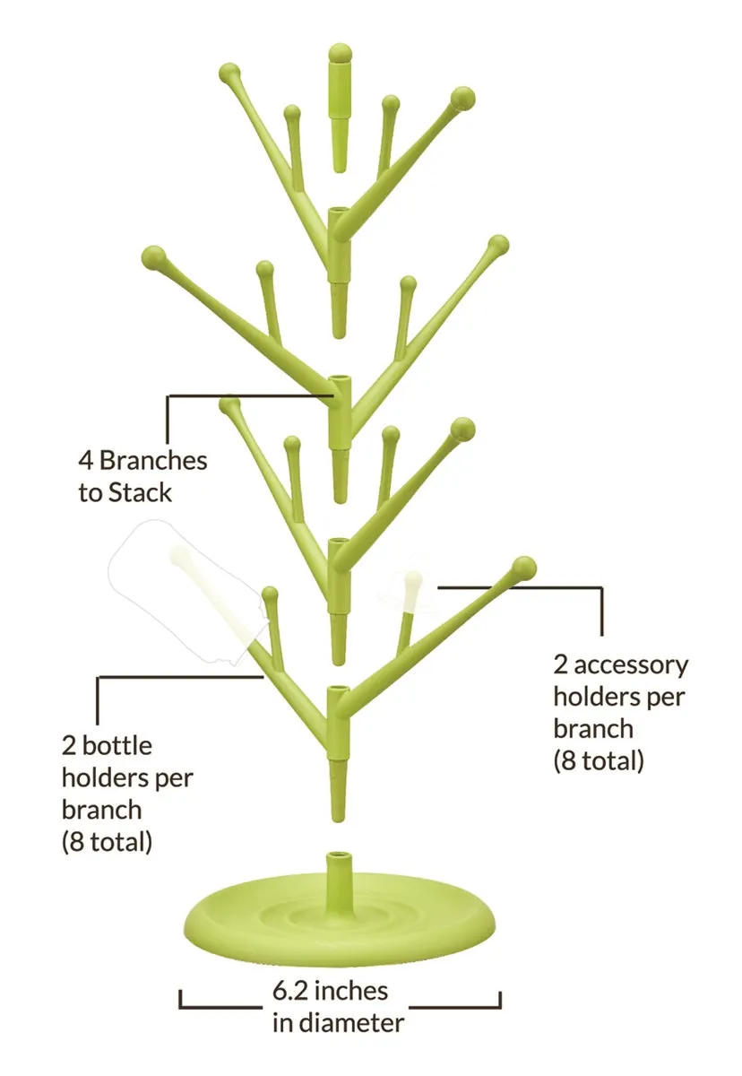 4 Tier Stacking Drying Rack - Green