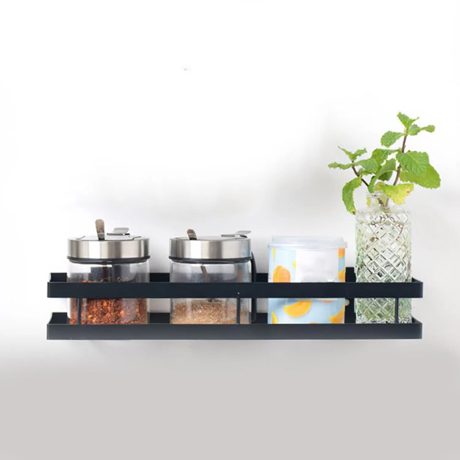 4924 35cm Metal Space Saving Multi-Purpose  Kitchen Spice Rack Storage Organizer Shelf Stand .