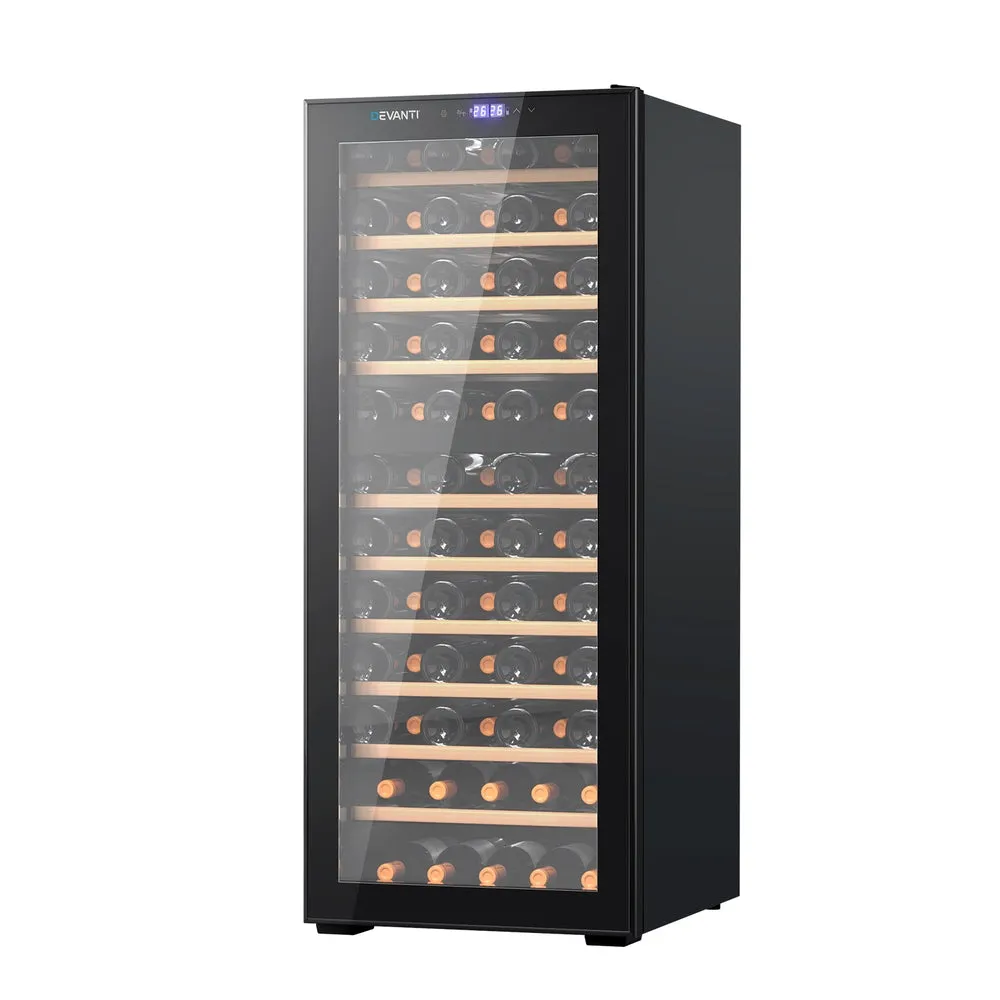 80-Bottle Dual Zone Wine Cooler, UV Glass Door - Devanti