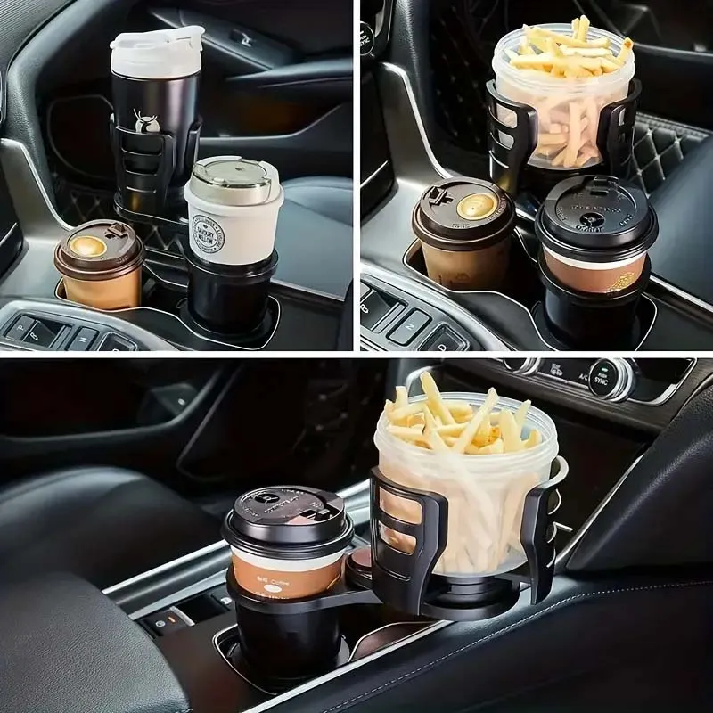 Adjustable Dual Car Cup Holder with Phone Holder & Aromatherapy Organizer | Perfect Fit