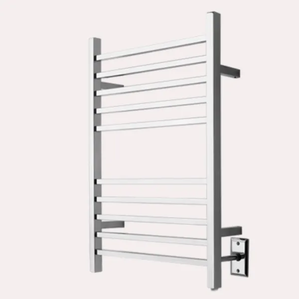 Amba Radiant Square Hardwired   Plug-in Combo Heated Towel Rack