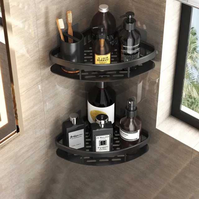 Bathroom Shelves No-drill Corner Shelf Shower Storage Rack Organizer