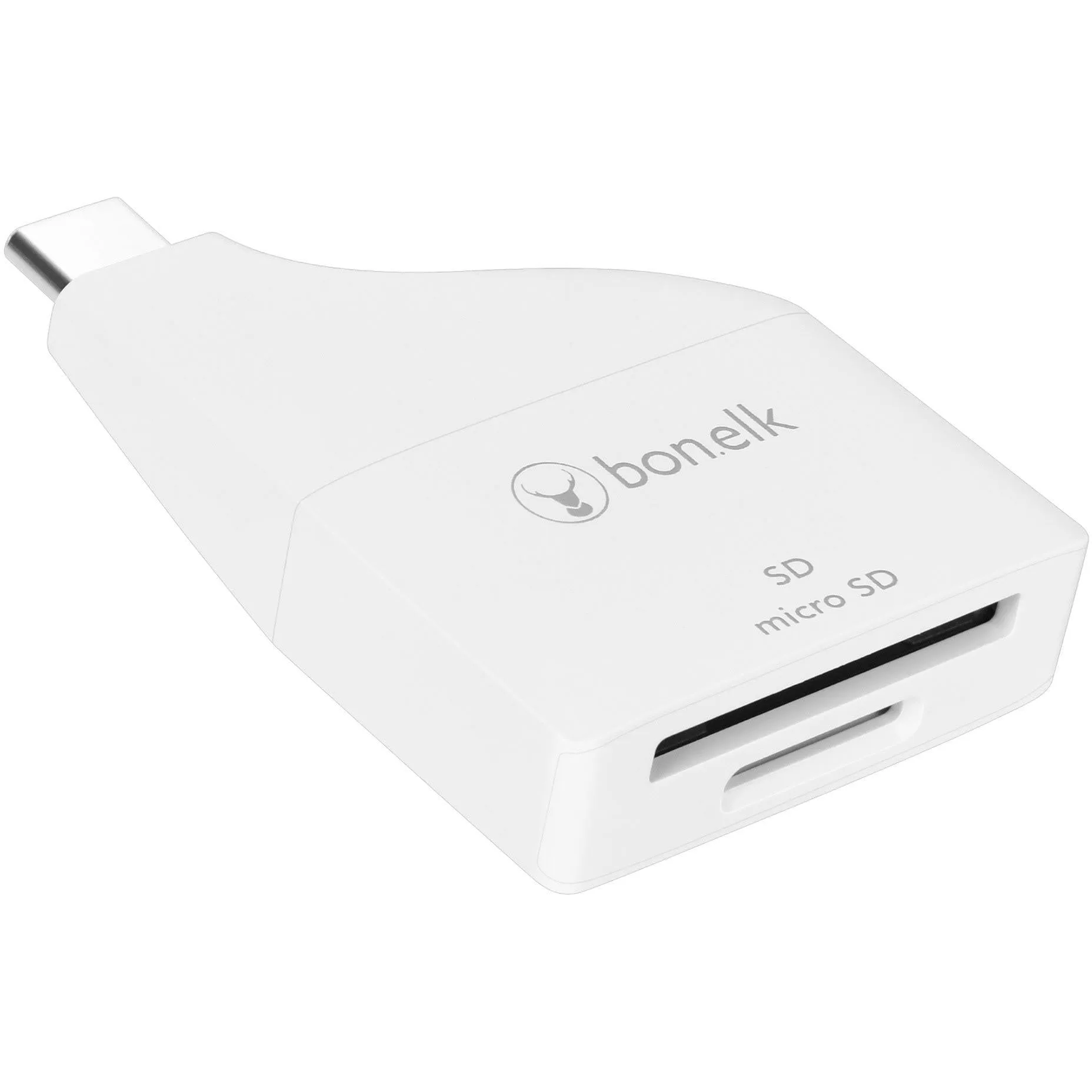 Bonelk USB-C TO MicroSD/SD Adapter (White)