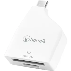 Bonelk USB-C TO MicroSD/SD Adapter (White)