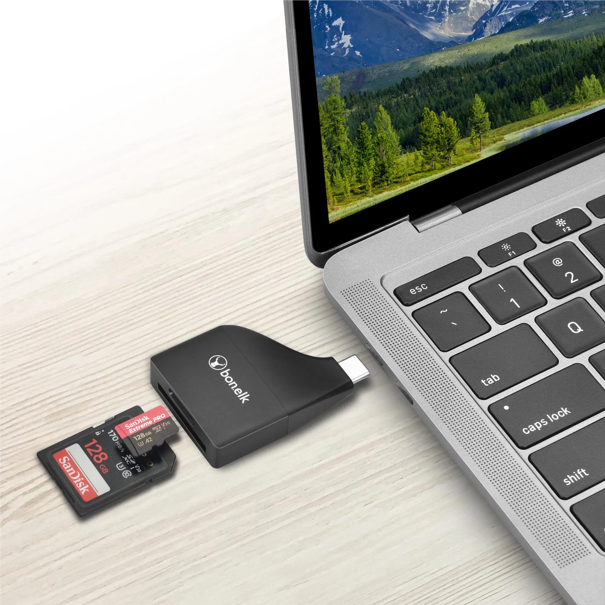 Bonelk USB-C to microSD/SD Adapter