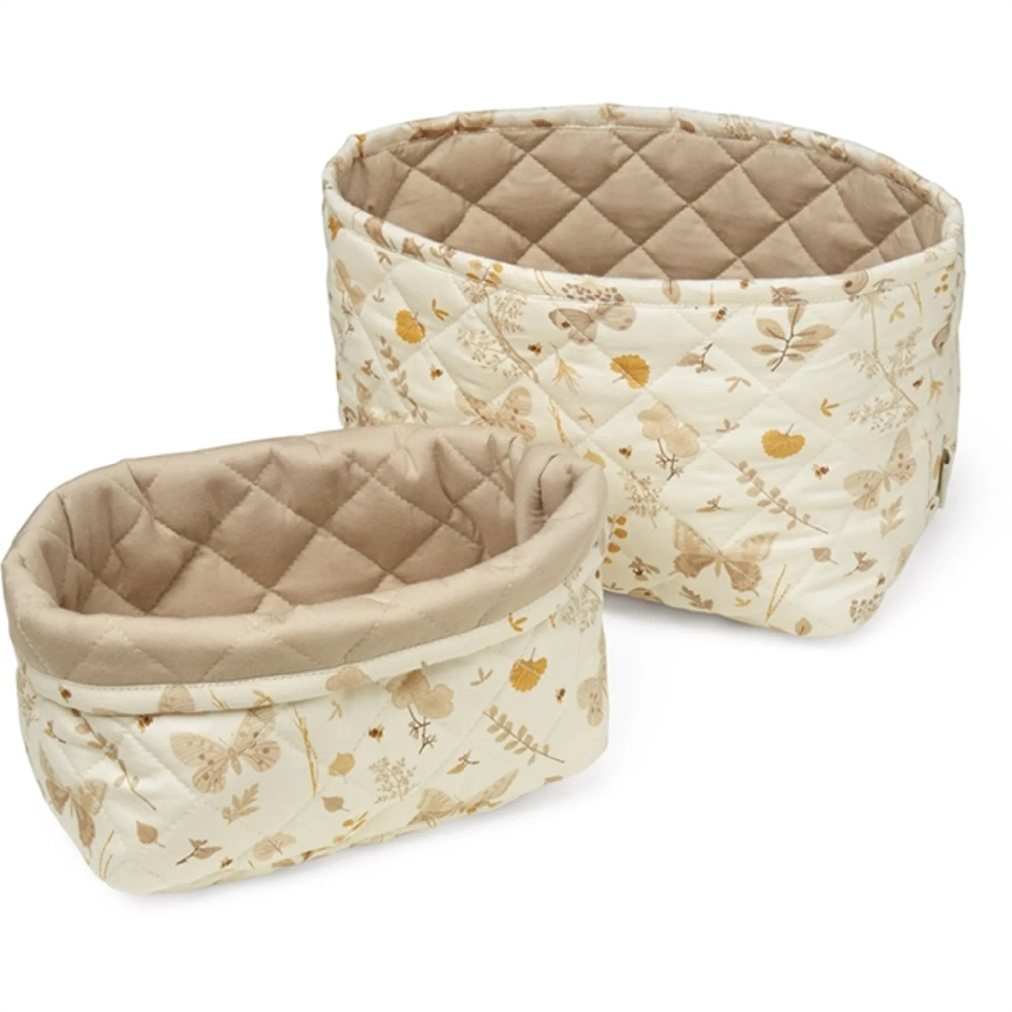 Cam Cam Copenhagen Quilted Storage Basket 2-pack Butterflies