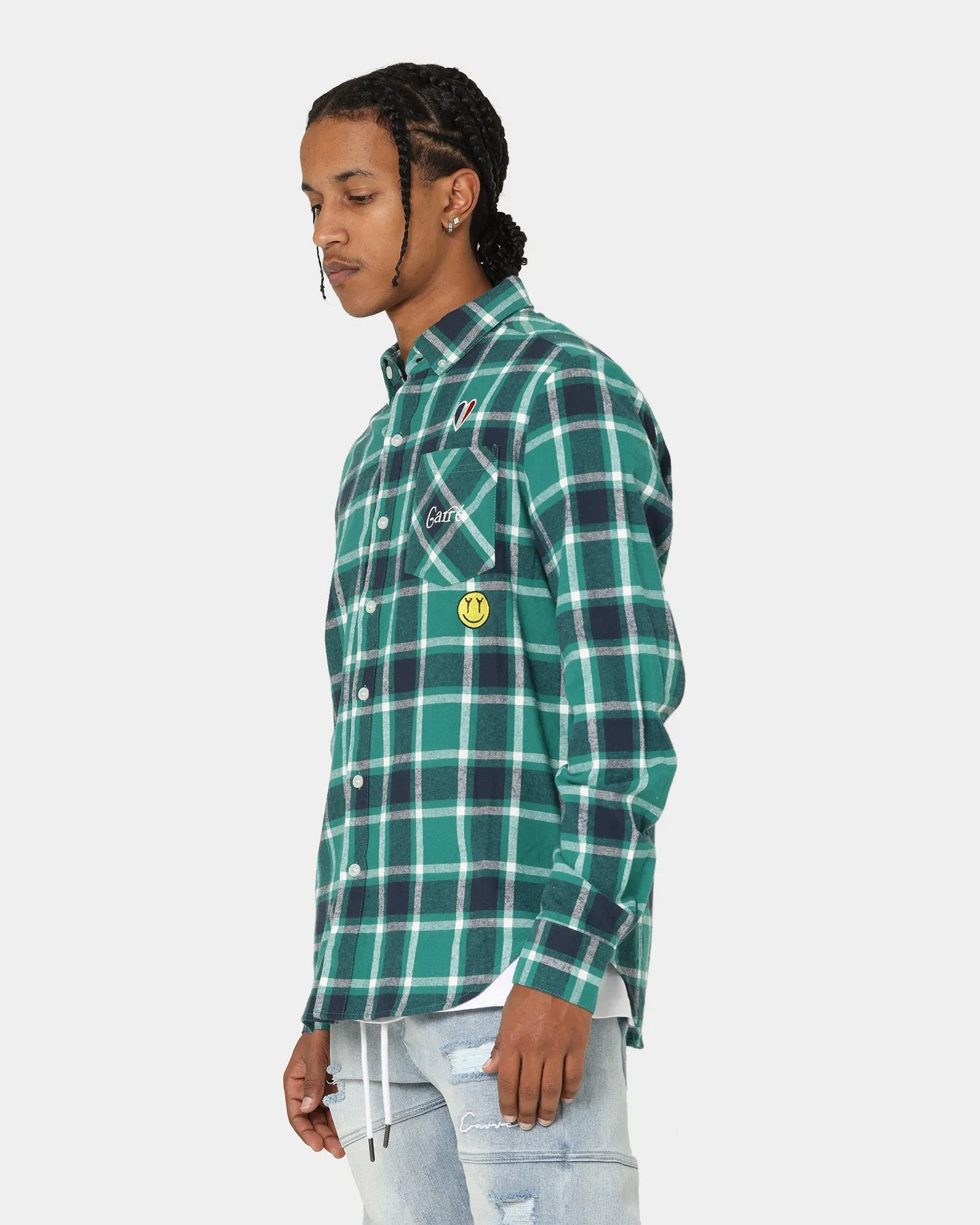 Carré Revolutionnaires Flannel Shirt Deep Teal