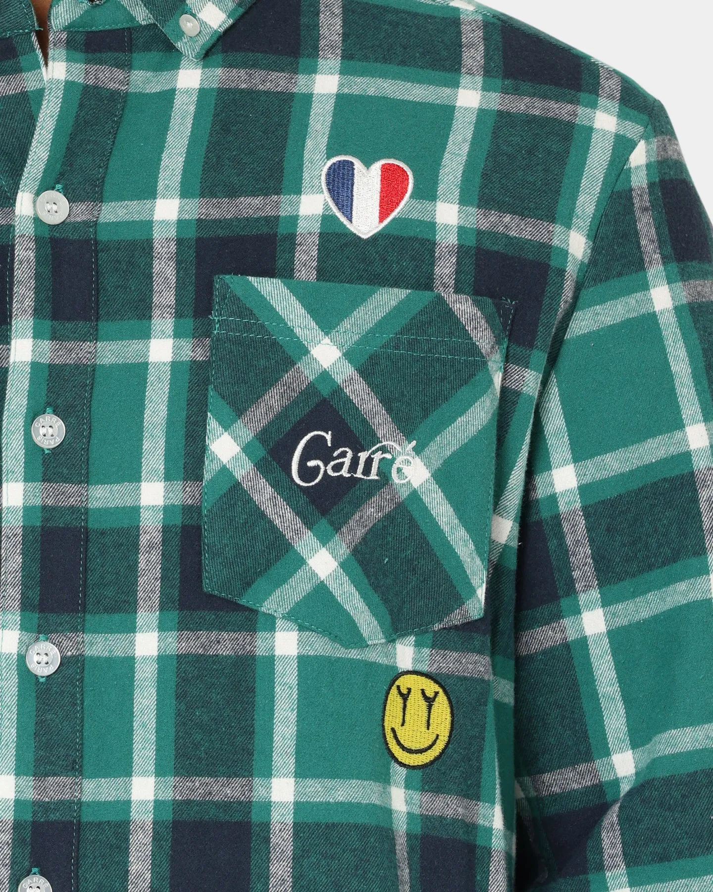 Carré Revolutionnaires Flannel Shirt Deep Teal