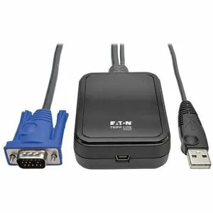 Eaton Tripp Lite Series KVM Console to USB 2.0 Portable Laptop Crash Cart Adapter with File Transfer and Video Capture, 1920 x 1200 @ 60 Hz, TAA