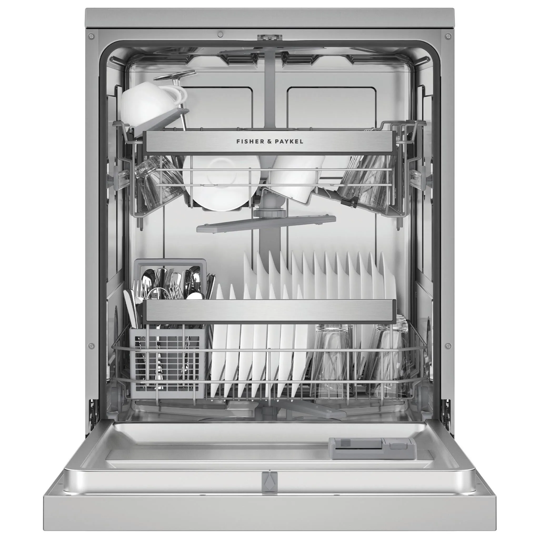 Fisher & Paykel DW60FC2X3 15-Place Setting Freestanding Dishwasher (Stainless Steel)