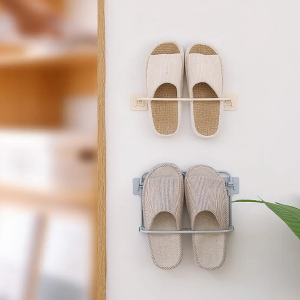 Foldable Double-Layer Wall-Mounted Shoe Storage Rack