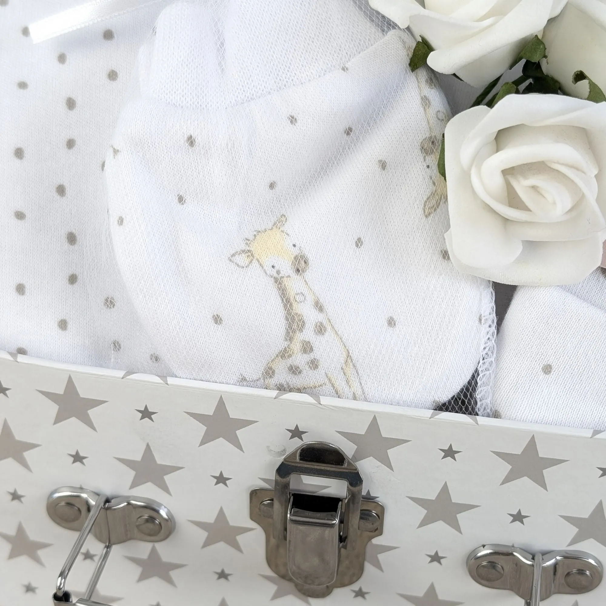 Giraffe Clothing Keepsake Trunk - Just Too Cute