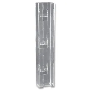 Glove Box Holder - Triple Vertical - Clear