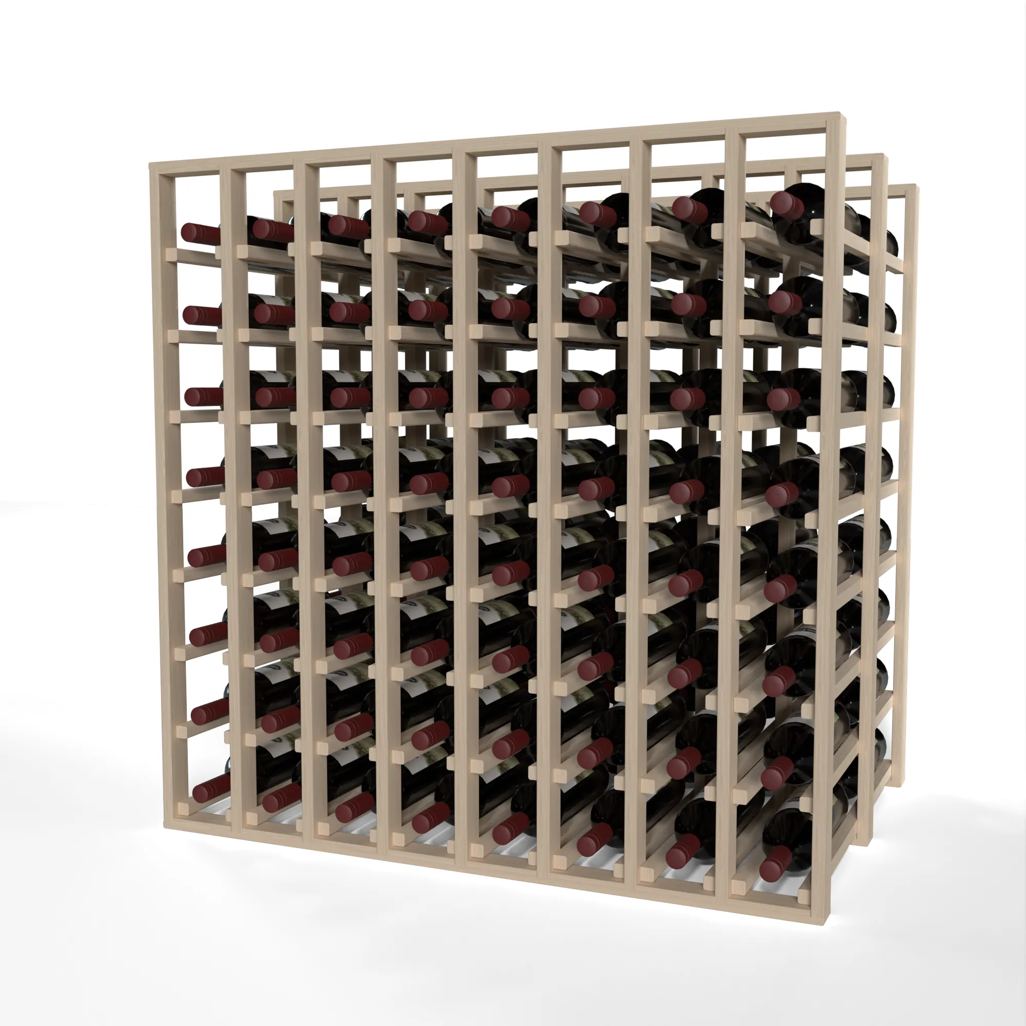 GrandCellar™ - 8 Column Full-Depth Double Deep Wine Rack - 36"