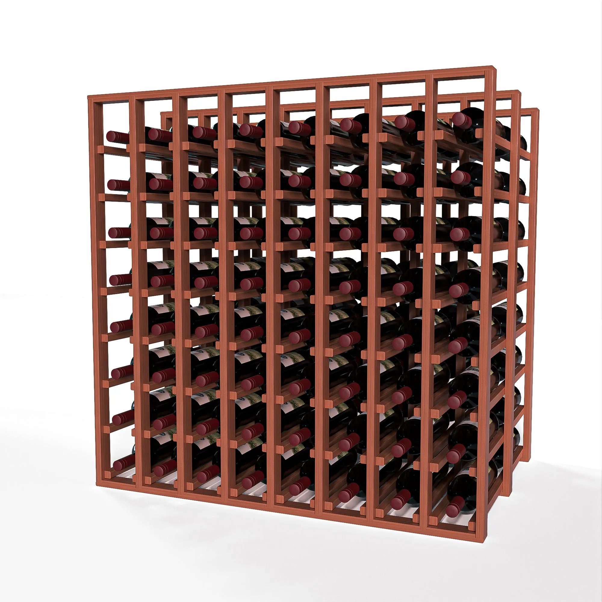 GrandCellar™ - 8 Column Full-Depth Double Deep Wine Rack - 36"