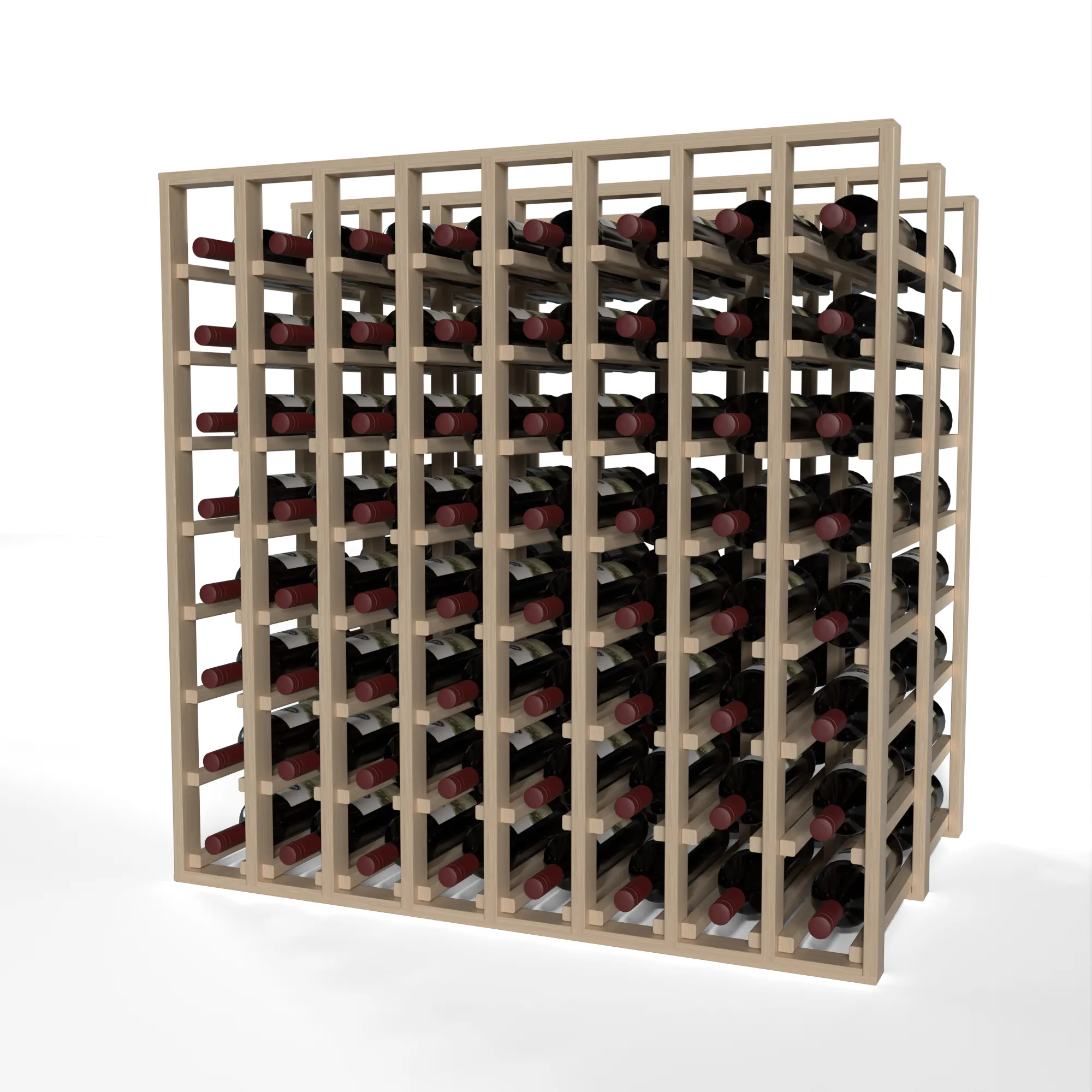 GrandCellar™ - 8 Column Full-Depth Double Deep Wine Rack - 36"