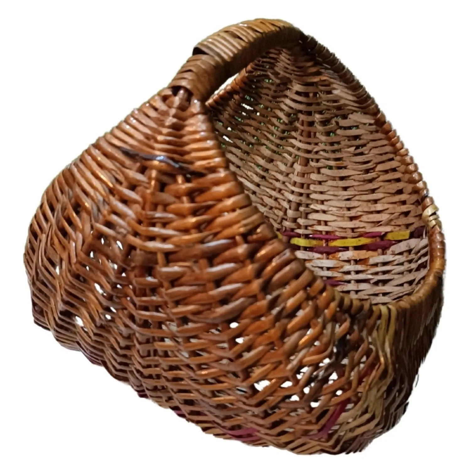 Hamper Decorative Flower Moon handle Basket Fruit & Flower Wicker Baskets (10")