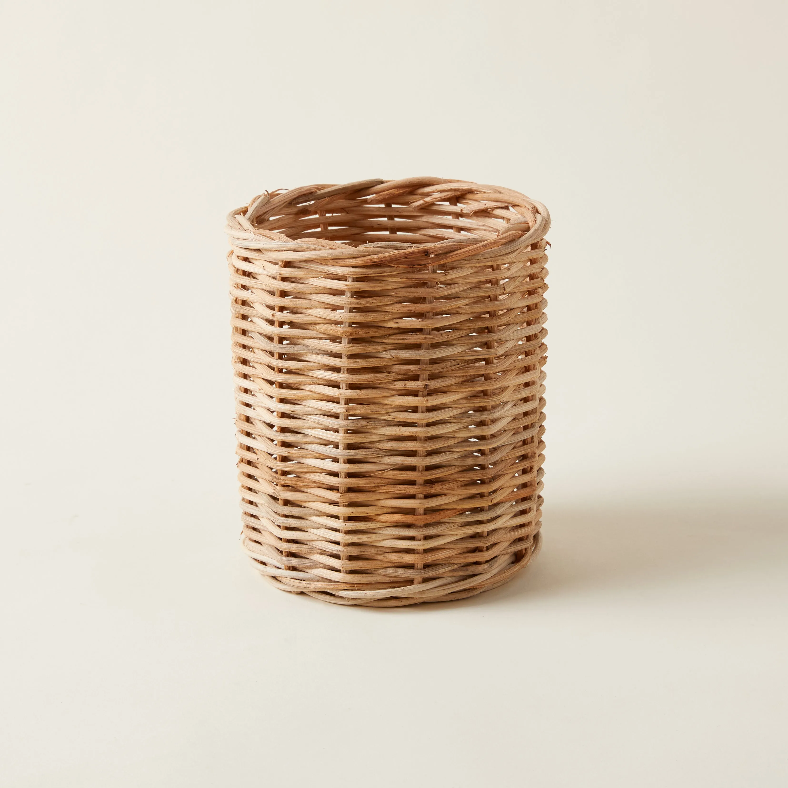 Hand-Woven Wicker Basket