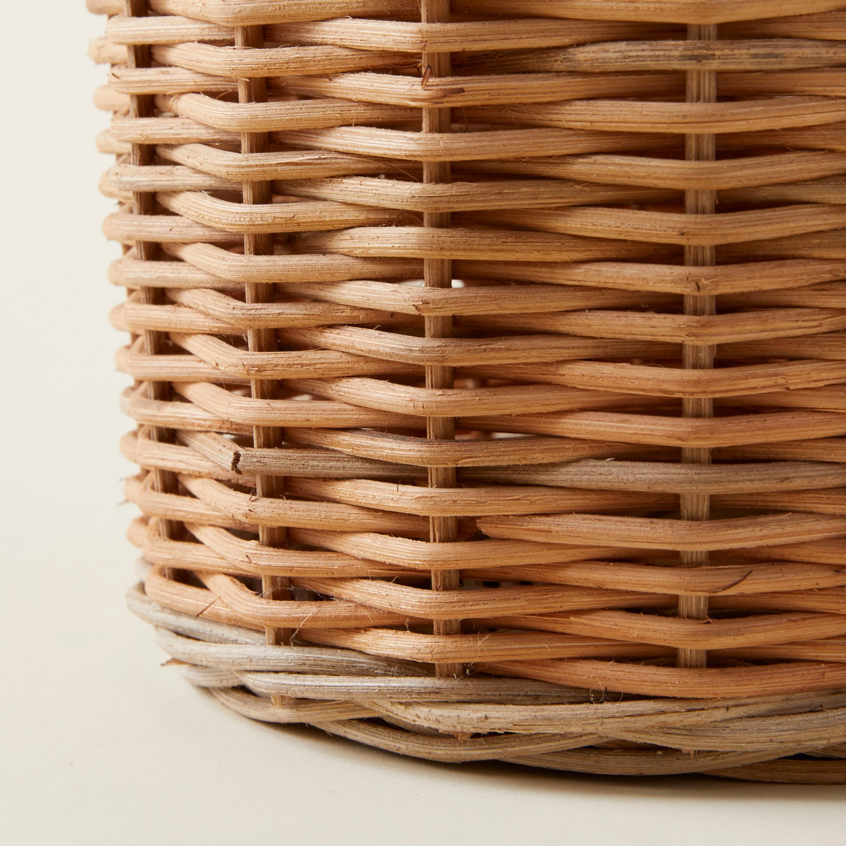 Hand-Woven Wicker Basket