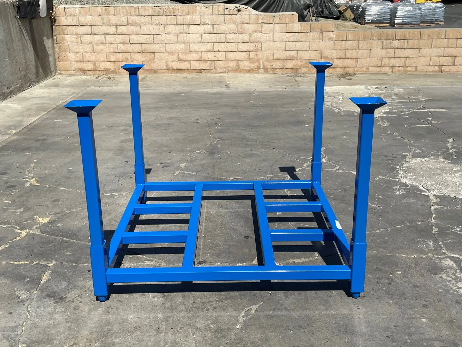 Heavy-Duty Stackable Pallet Racks - 48” x 48” x 36” | Powder-Coated Steel