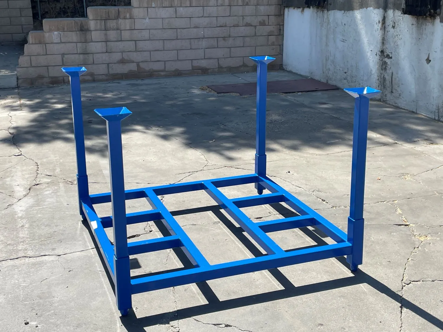 Heavy-Duty Stackable Pallet Racks - 48” x 48” x 36” | Powder-Coated Steel