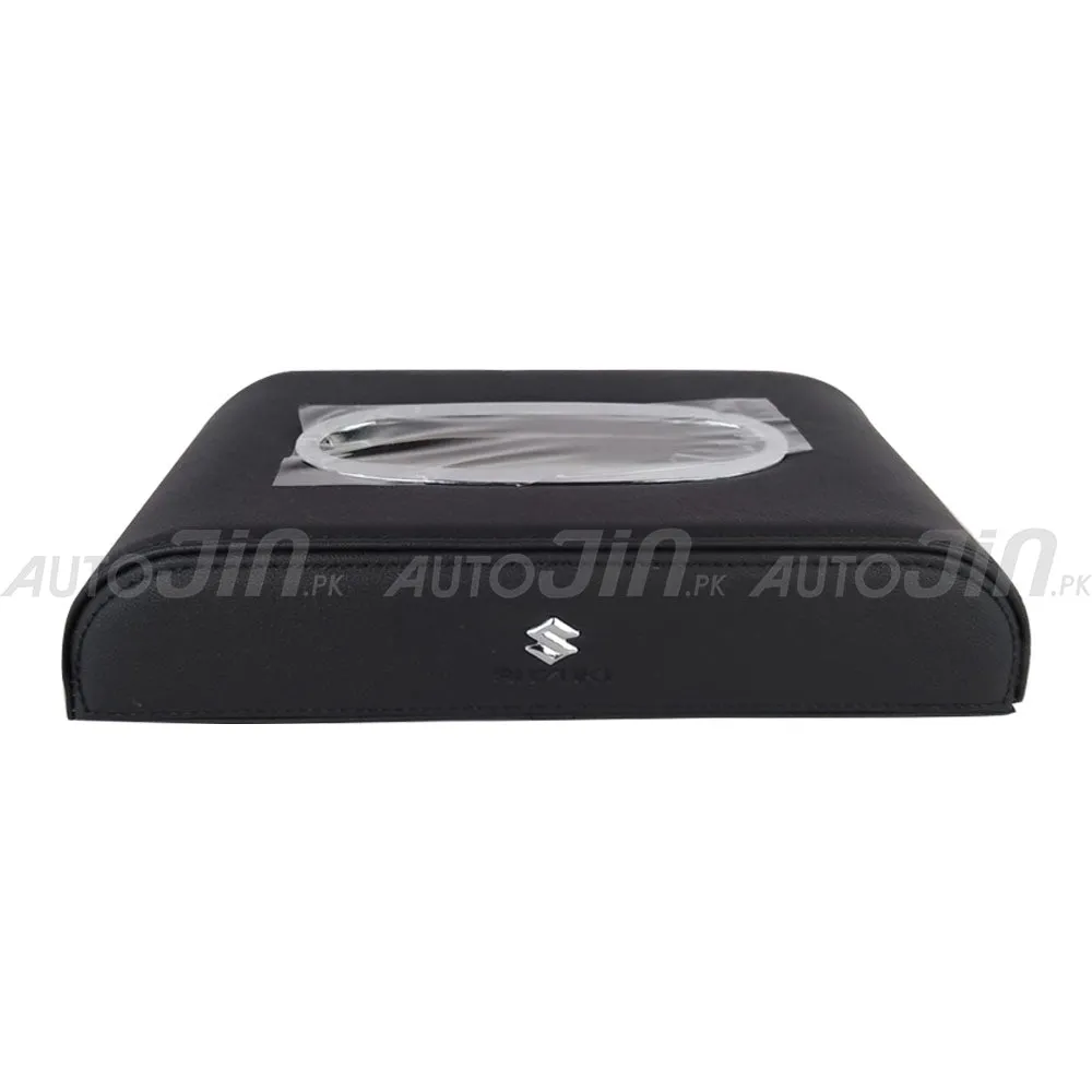 High Quality Tissue Box for Car - Suzuki Logo - Pu Leather