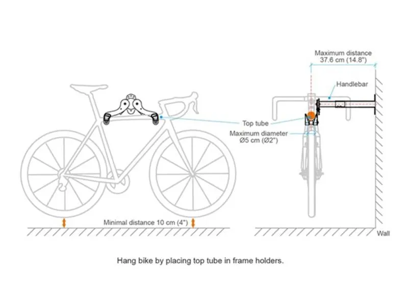 Ibera Bicycle Wall Hanger IB-ST4