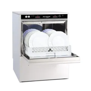 Jet-Tech F-18DP High Temp Rack Undercounter Dishwasher - (24) Racks/hr, 208-240v/1ph