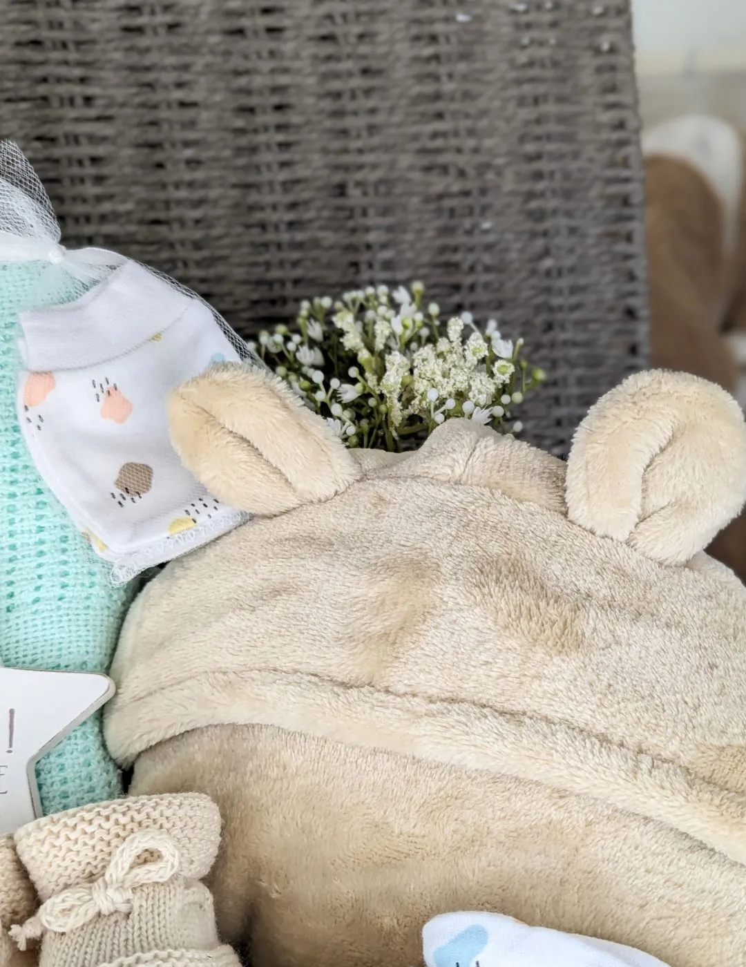 Large Teddy Bear Baby Gifts Hamper - Hello Little One