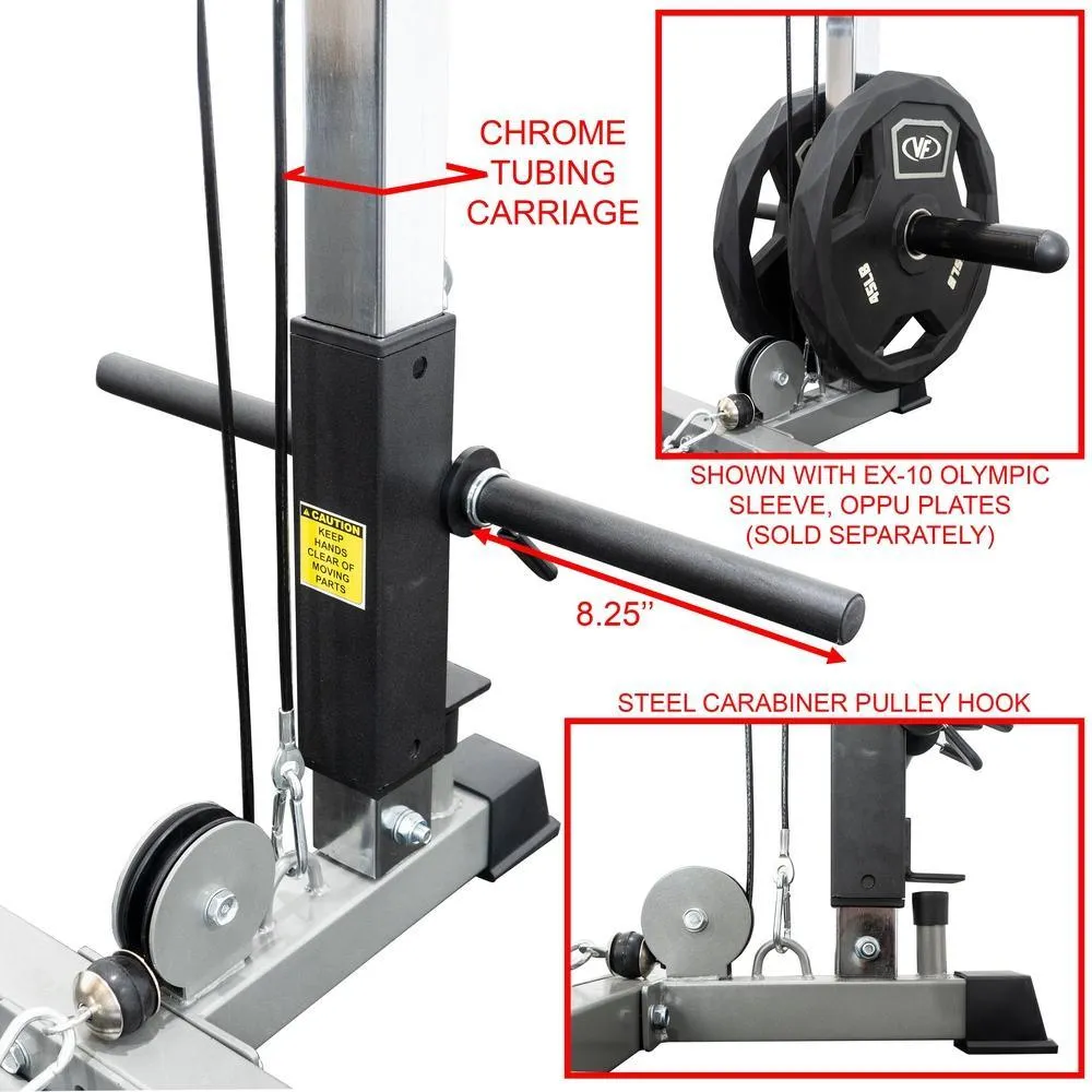 Lat Pull Attachment for Deluxe 2.5x2.5 Power Rack