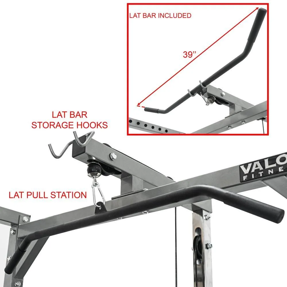 Lat Pull Attachment for Deluxe 2.5x2.5 Power Rack