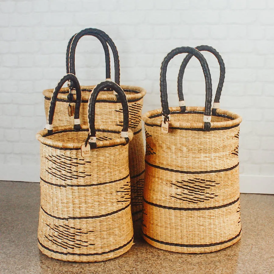 Laundry Hamper Natural Palette Bolga Baskets