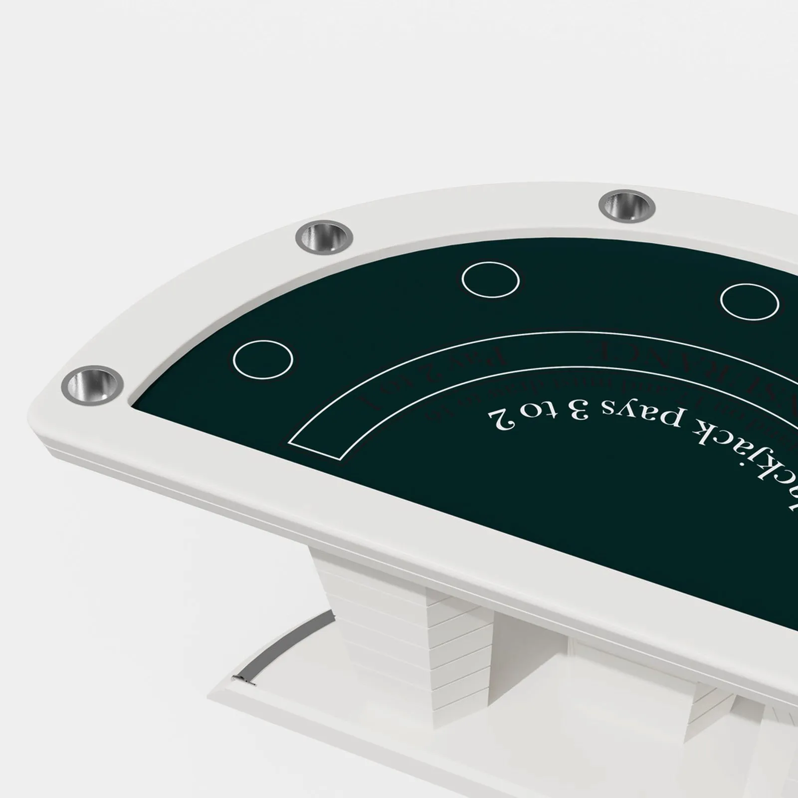 Light luxury 6 person blackjack poker table