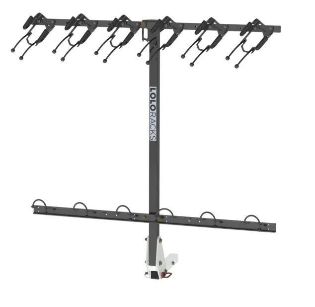 Lolo Racks 6 bike rack for 2" hitch standard tilting (includes locking hitch bolt)