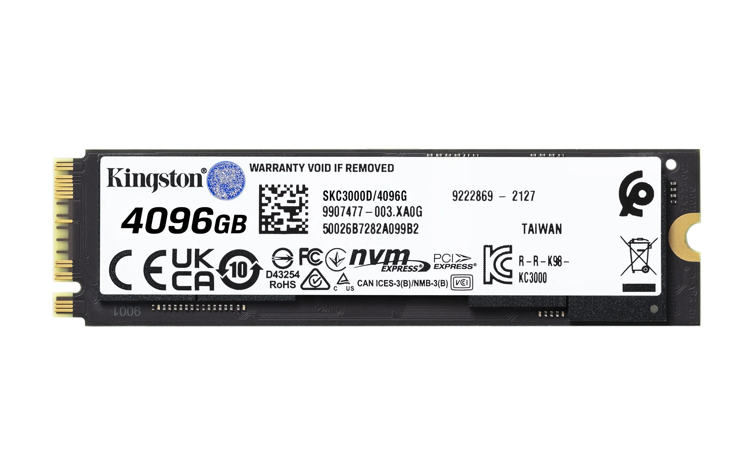 M.2 4Tb Kingston Kc3000 Nvme Pcie 4.0 X 4