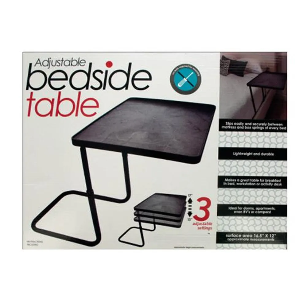 Multi-Purpose Adjustable Bedside Table (Black) OD407