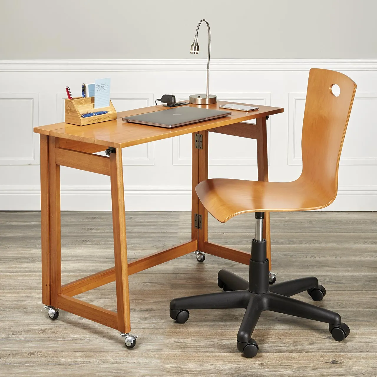 No-Room Folding Tech Desk