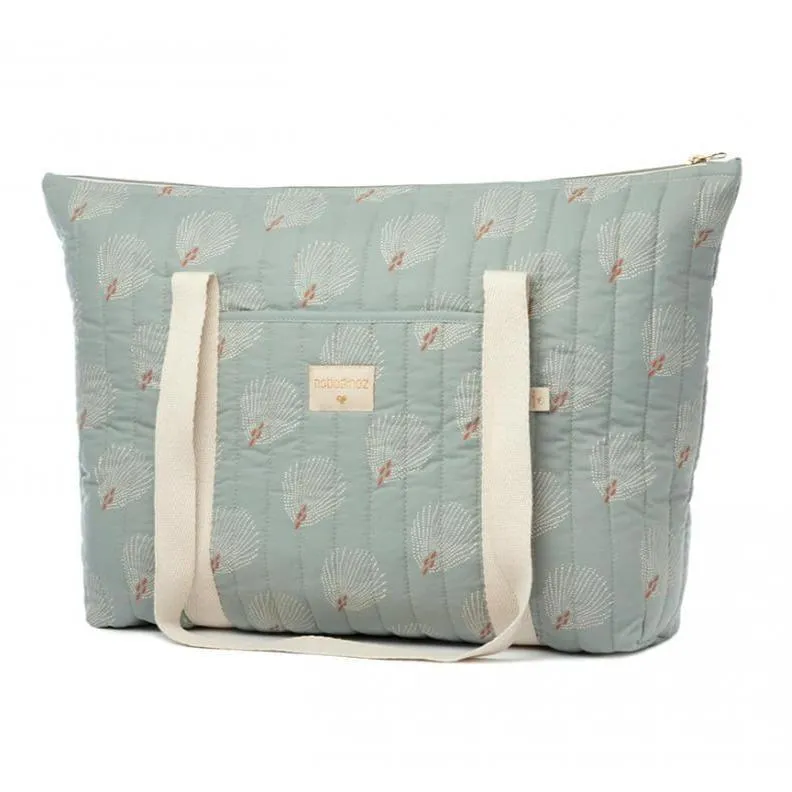 Nobodinoz Paris Maternity bag - Gatsby White / Antique Green