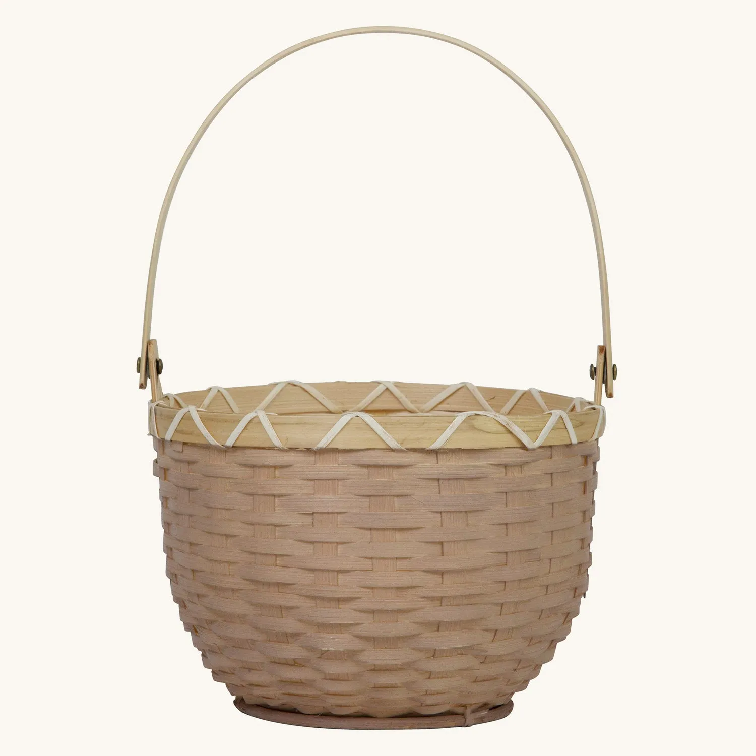 Olli Ella Small Blossom Basket - Light Grey