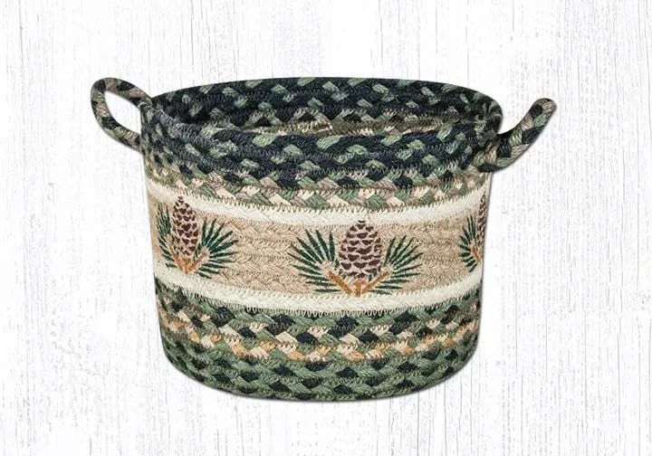 Pinecone Braided Jute Utility Baskets