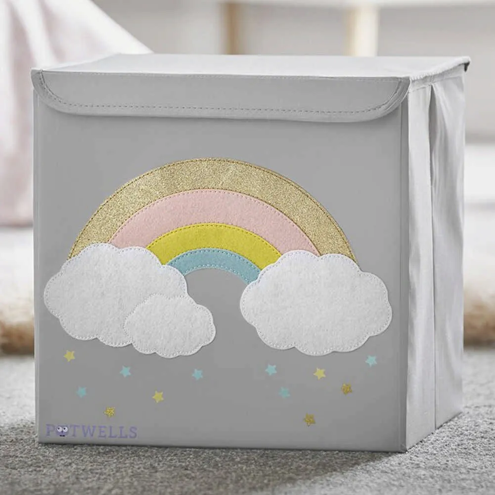 Potwells Storage Box - Rainbow Cloud