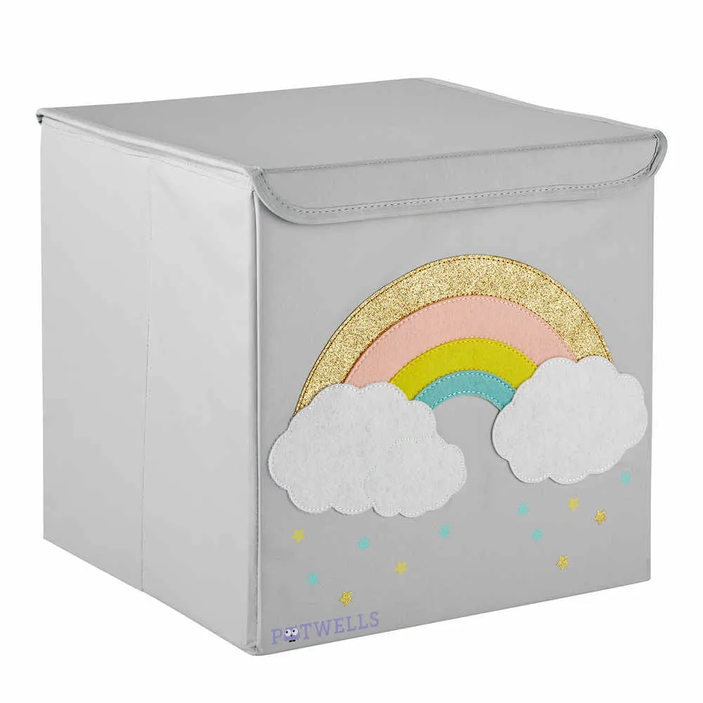 Potwells Storage Box - Rainbow Cloud