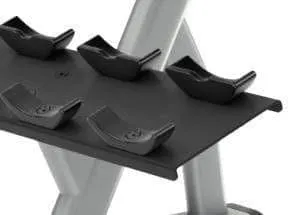 Precor Discovery Series 2-Tier, 10-Pair Dumbbell Rack (DBR0812)