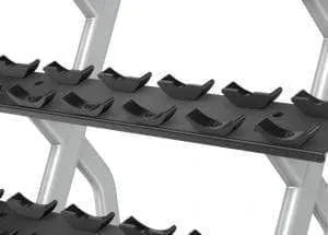 Precor Discovery Series 2-Tier, 10-Pair Dumbbell Rack (DBR0812)