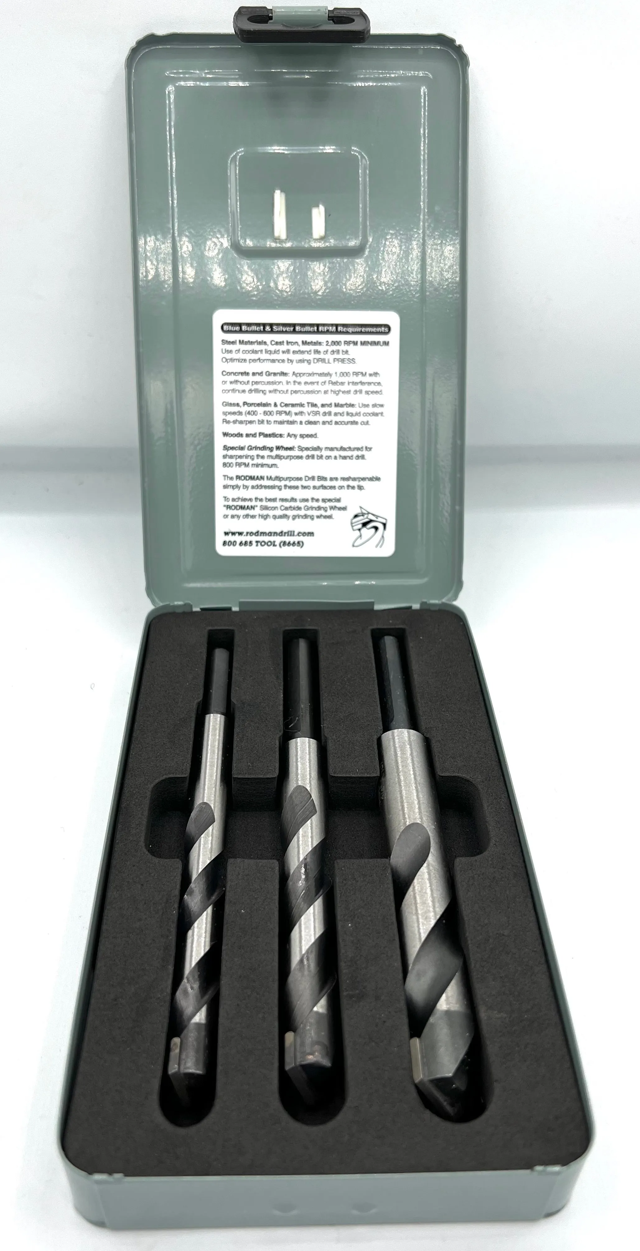 Rodman Multipurpose Drill Bit Set 3pc - 9/16”, 5/8”, 3/4”:  Tik Tok Talk Get Free Lube