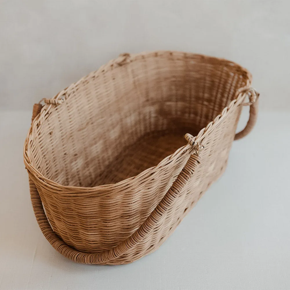 Rose Rattan Basket