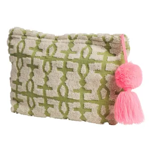 Sage x Clare - Amata Terry Pouch - Palm