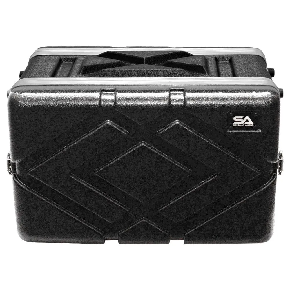 SALWR6S - Lightweight 6 Space Compact ABS Rack Case - 6U PA DJ Shallow Rack Case