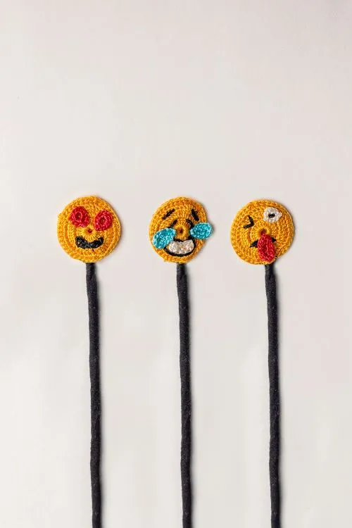 Samoolam Cable Organiser (Set Of 3) Emojis